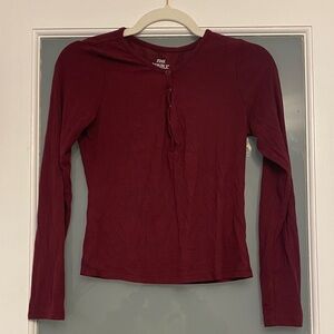 Pink Republic Maroon Rose Top